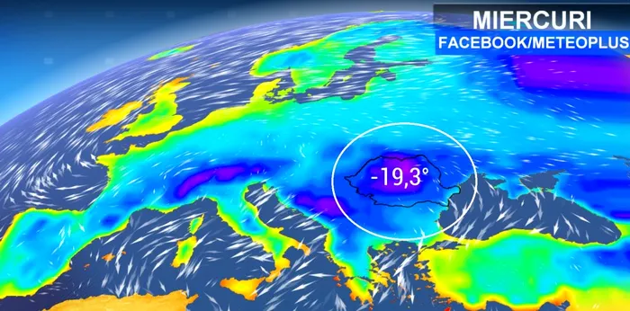 Romania, cea mai geroasa tara din Europa. Foto Facebook Meteoplus