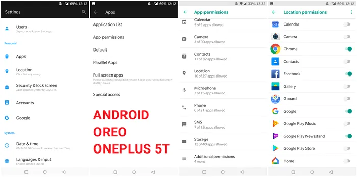 Permisiuni aplicatii Android