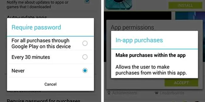 achizitii google play in-app purchase