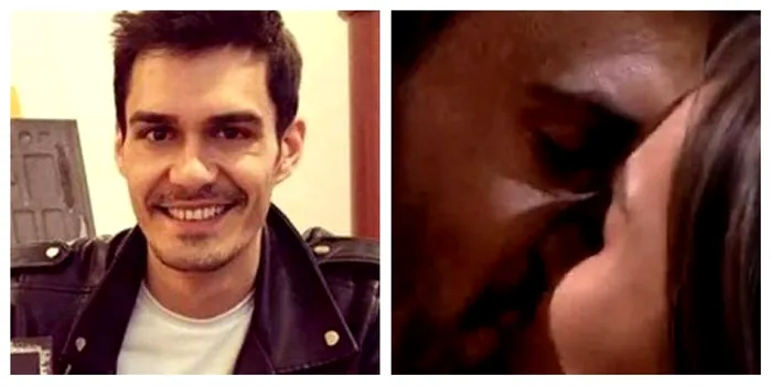 George Burcea în scena sărutului de la Ferma.