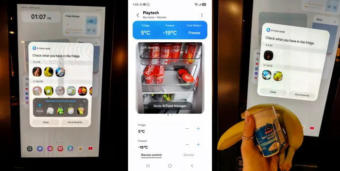 AI Vision știe și învață constant ce pui sau scoți din frigider