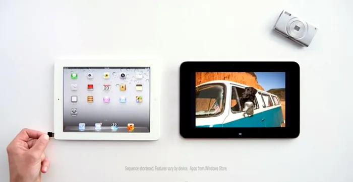 iPad ios versus dell windows rt microsoft
