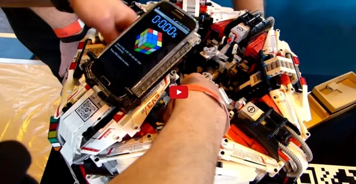 Cubestormer 3 Robot rubik's Cube galaxy s4 android