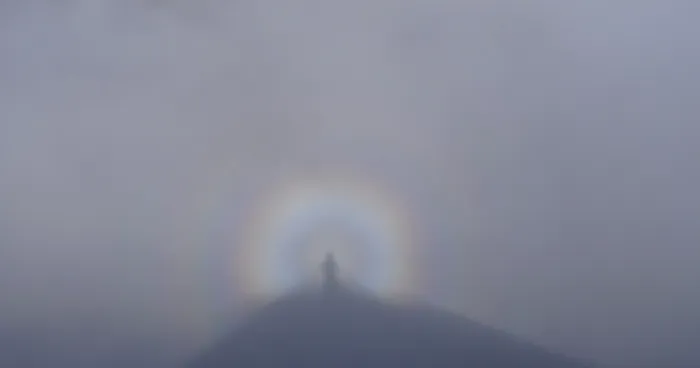 Fenomenul gloria surprins în Munţii Făgăraş