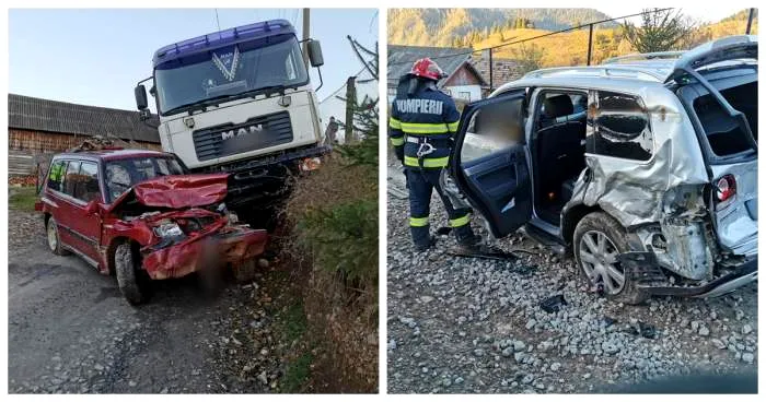 Accident Suceava cu trei mașini implicate