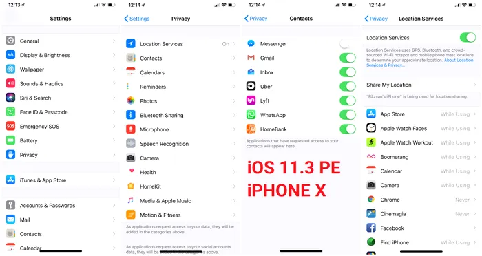 Permisiuni aplicatii iOS