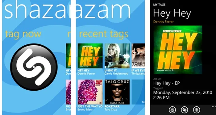 Shazam Windows Phone 8 update