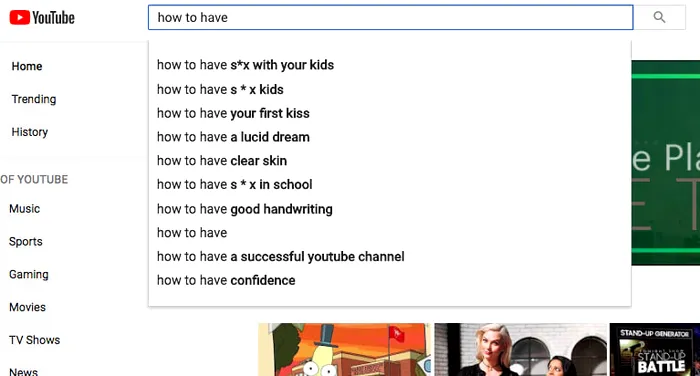 YouTube Autofill
