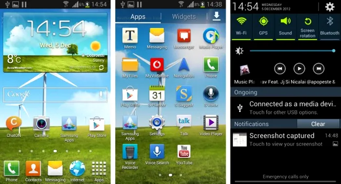 Samsung Galaxy S3 Mini Meniuri