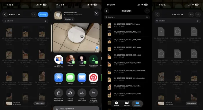Este foarte ușor să transferi date de pe iPhone pe Kingston Dual Portable SSD