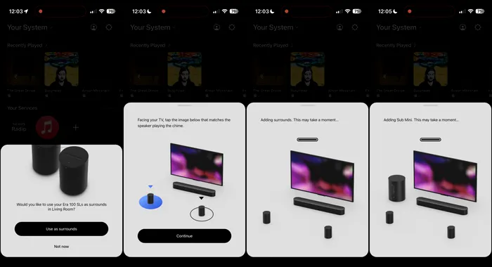 Configurarea inițială din aplicația Sonos