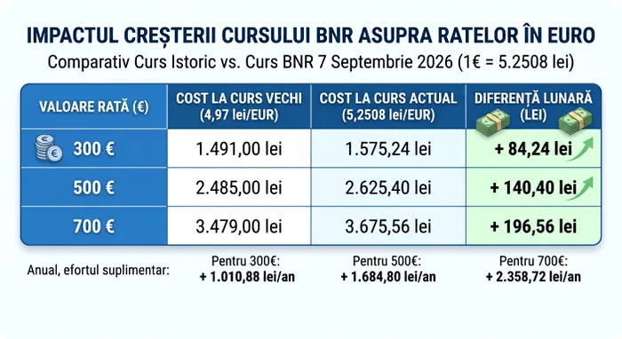 Cu cât au crescut ratele în euro / Concept foto realizat cu ajutorul AI