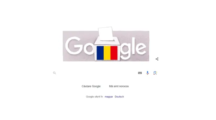 Alegeri in Romania - Doodle Google