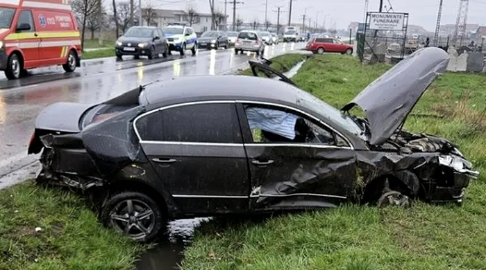Accidentul rutier la care au fost chemați polițiștii