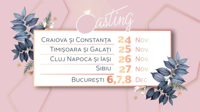 Show-ul matrimonial Mireasa revine la Antena 1