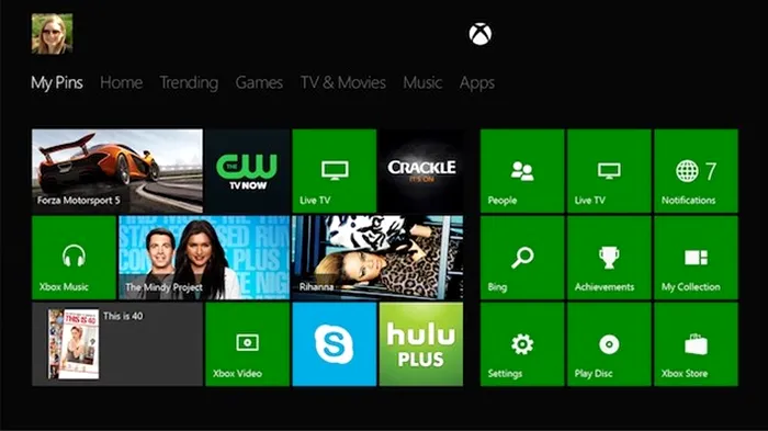 video microsoft xbox one dashboard