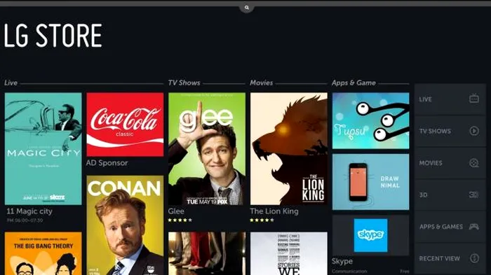 LG WebOS Aplicatii