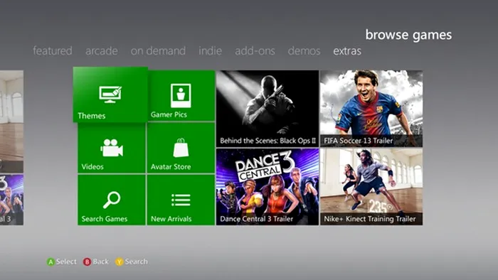 Microsoft XBOX 360 IE Browser