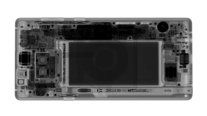 Samsung Galaxy Note 9 scanat raze X