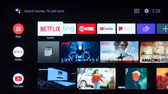 interfață smart tv