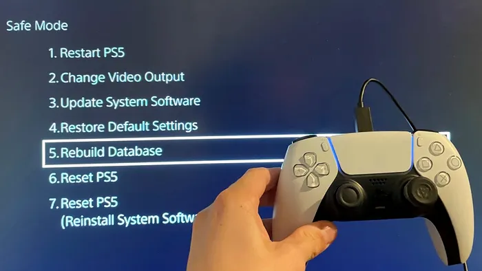 playstation 5 safe mode