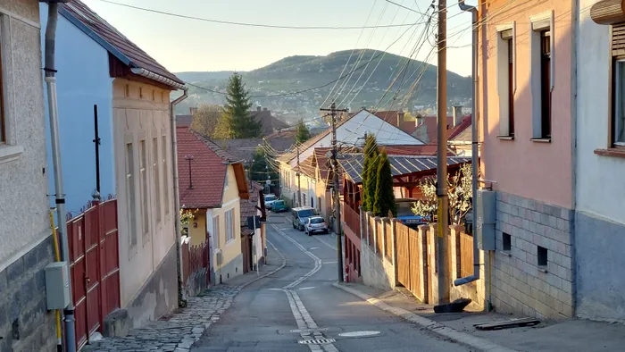Stradă în pantă, din Odorheiu Secuiesc