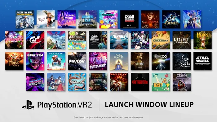 Sony PlayStation VR2 - lista jocuri disponibilă la lansare