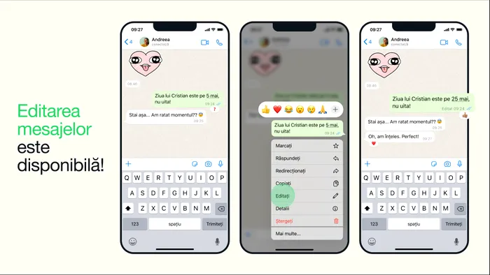Cum editezi mesajele trimise pe WhatsApp, le modifici