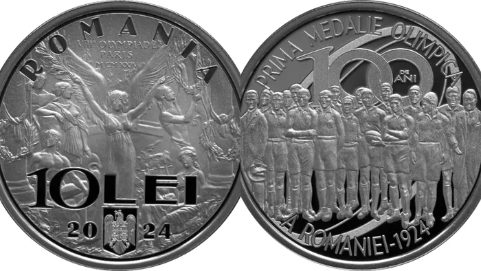 moneda-aniversara-medalie-olimpica-bnr-foto-colaj