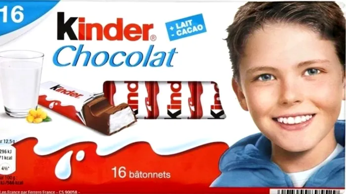 Ciocolata Kinder portret ambalaj