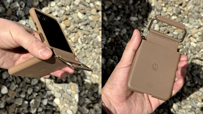 Motorola razr 60 ultra - probabil singurul telefon premium din 2025 care include o husă în pachet, mai ales una de foarte bună calitate ca aceasta