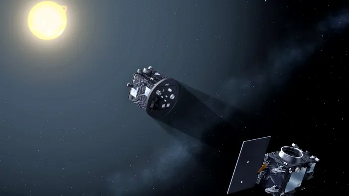 Sateliti eclipse soare