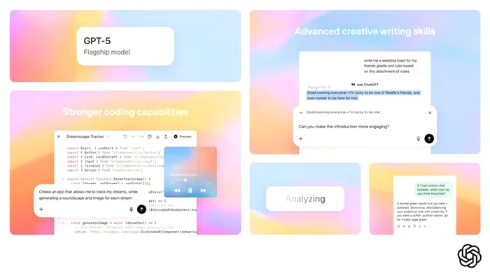 OpenAI afirmă că GPT-5 este mai rapid și mai eficient în generarea de cod din instrucțiuni generale în limbaj natural