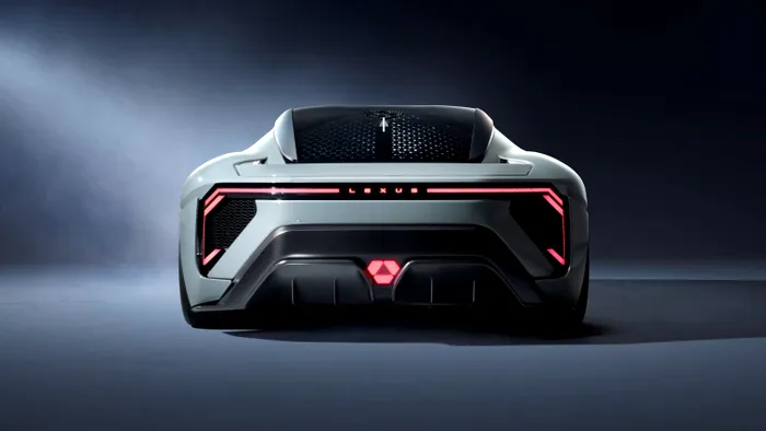 Lexus LFA electric din spate