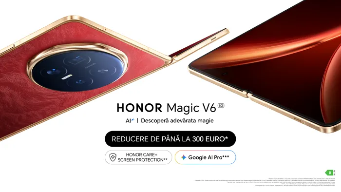 Ultimele zile de reduceri pentru HONOR Magic V6