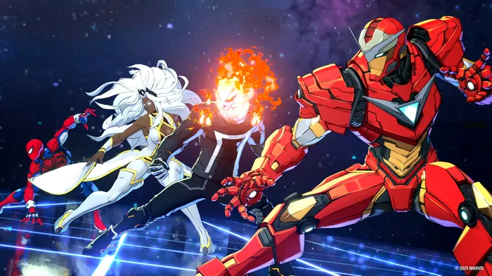 Câteva dintre personajele din MARVEL Tōkon: Fighting Souls