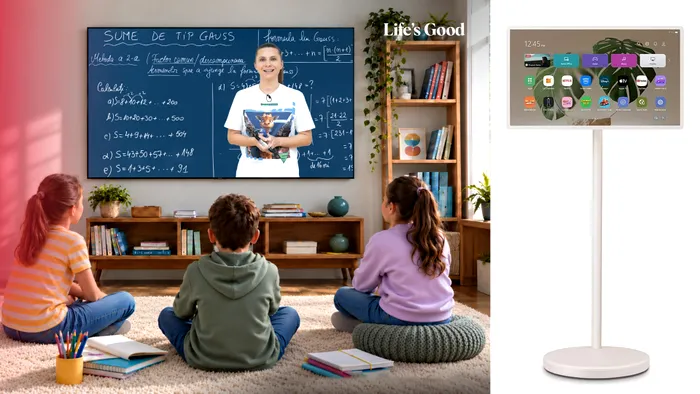 Super Școala funcționează de minune pe LG Stand By Me TV