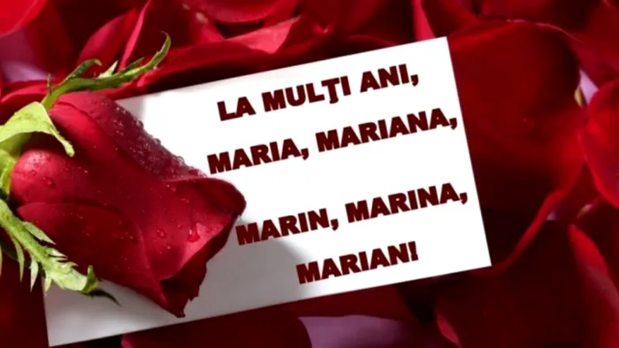 Felicitare de Sfânta Maria.