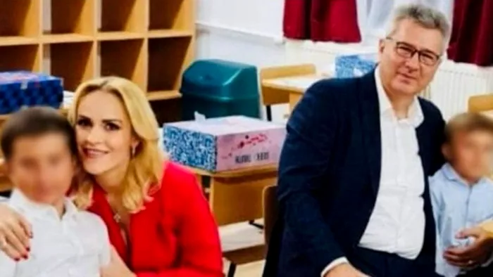 Gabriela Firea alături de soțul și copii ei