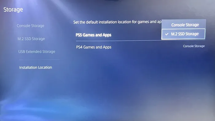 Cum alegi mediul de stocare pentru instalarea jocurilor la PS5