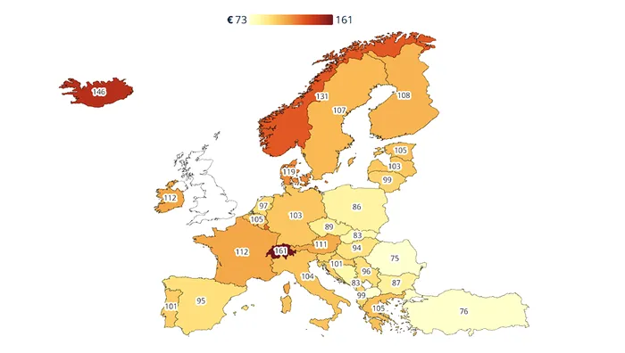 harta preturilor alimente UE