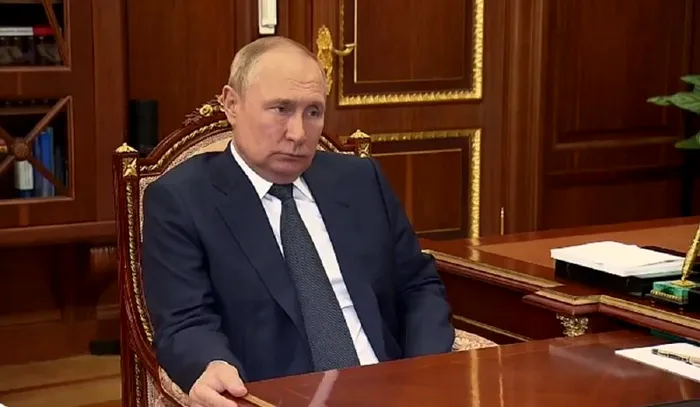Reactia lui Putin cand seful Garzii Nationale ii da raportul despre frontul din Ucraina VIDEO