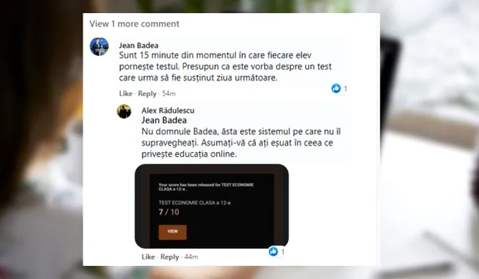 Elevii au publicat rezultatele testului de la ora 23:00