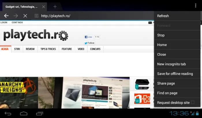 Allview AX1 Shine - Browser