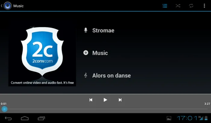 Allview AX1 Shine - Player audio