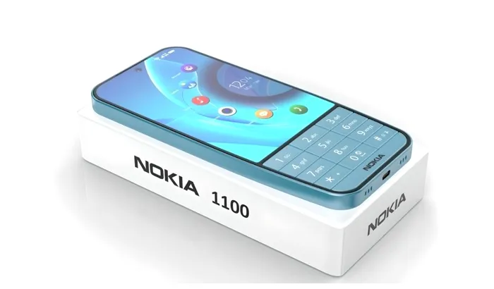 Presupusul smartphone Nokia 1100 arată bine, dar este doar o randare pe calculator.