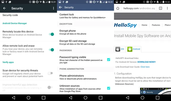Cum spionezi un telefon mobil instalare