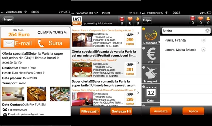 Lastminute iOS android windows phone