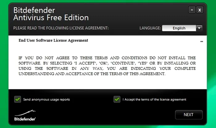 Antivirus gratuit scump malware adware Bitdefender Antivirus Free Edition