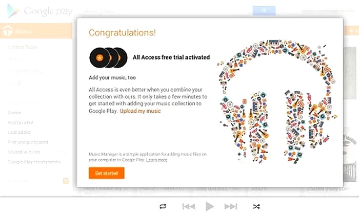 Google Play Music All Access 